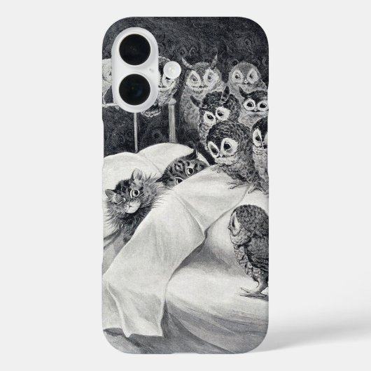 Cat Nightmare Owl Bird, Louis Wain Case-Mate iPhone Case (Achterkant)
