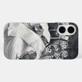 Cat Nightmare Owl Bird, Louis Wain Case-Mate iPhone Case (Achterkant (horizontaal))