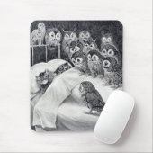 Cat Nightmare Owl Bird, Louis Wain Muismat (Met muis)