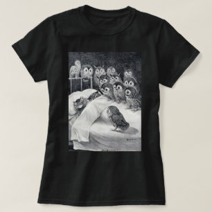 Cat Nightmare Owl Bird, Louis Wain T-shirt