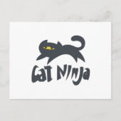 Cat ninja - Kies achtergrondkleur Briefkaart (Voorkant)
