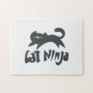 Cat ninja - Kies achtergrondkleur Legpuzzel
