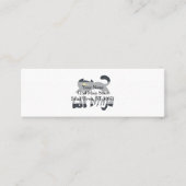 Cat ninja - Kies achtergrondkleur Mini Visitekaartje (Voorkant)