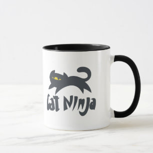 Cat ninja - Kies achtergrondkleur Mok