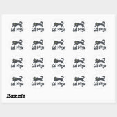 Cat ninja - Kies achtergrondkleur Ronde Sticker (Vel)