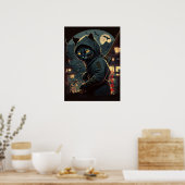 Cat Ninja - Little Terror Poster (Keuken)