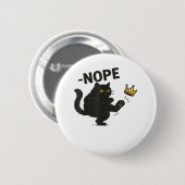 Cat No Kings In America Ronde Button 5,7 Cm (Voorkant /achterkant)