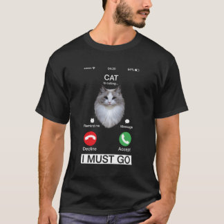 Cat noemt katje Schattig Kat Novelt T-shirt