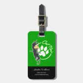Cat Noir Badge Bagagelabel (Voorkant verticaal)