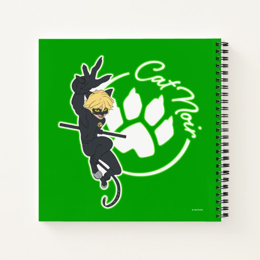 Cat Noir Badge Notitieboek (Achterkant)