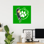 Cat Noir Badge Poster (Thuiskantoor)