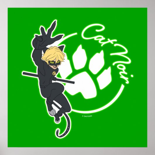 Cat Noir Badge Poster (Voorkant)