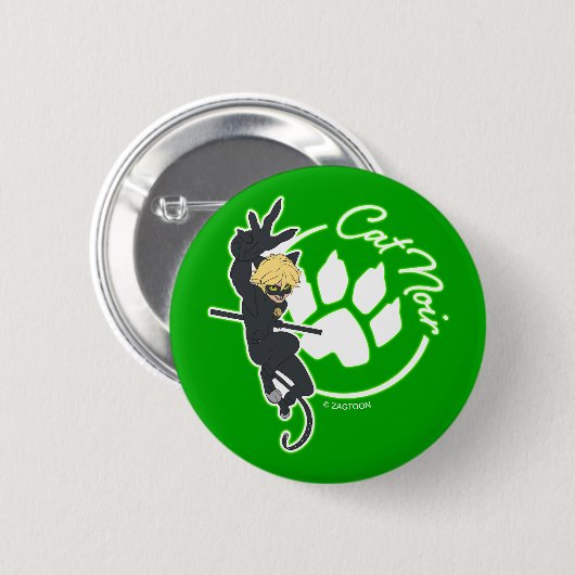 Cat Noir Badge Ronde Button 5,7 Cm (Voorkant /achterkant)