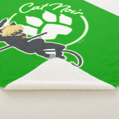 Cat Noir Badge Sherpa Deken (3/4)