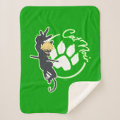 Cat Noir Badge Sherpa Deken (Voorkant)
