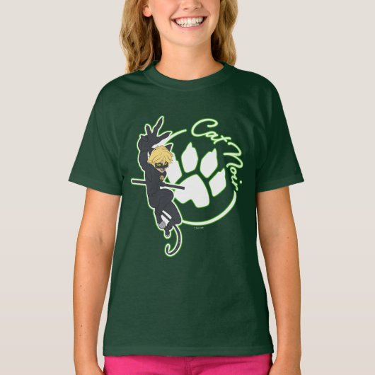 Cat Noir Badge T-shirt (Voorkant)