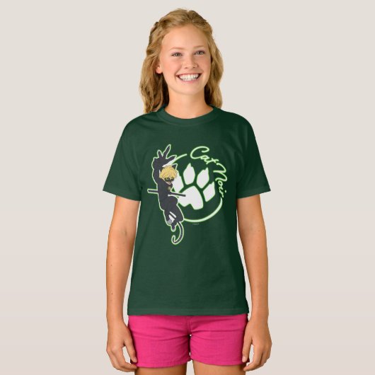 Cat Noir Badge T-shirt (Voorkant volledig)