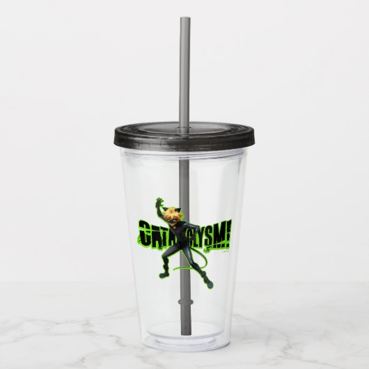 Cat Noir | Cataclysme Acryl Drinkbeker (Voorkant)