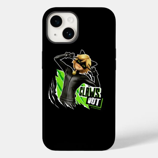 Cat Noir | Grafisch uitklapbaar Case-Mate iPhone Case (Achterkant)