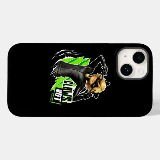 Cat Noir | Grafisch uitklapbaar Case-Mate iPhone Case (Achterkant (horizontaal))