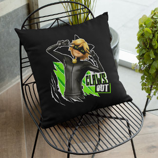 Cat Noir | Grafisch uitklapbaar Kussen