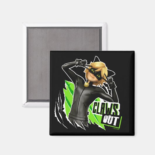 Cat Noir | Grafisch uitklapbaar Magneet (Voorkant / Achterkant)