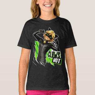 Cat Noir Grafisch uitklapbaar T-shirt