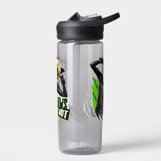 Cat Noir | Grafisch uitklapbaar Waterfles (Links)