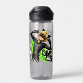 Cat Noir | Grafisch uitklapbaar Waterfles (Achterkant)