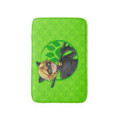 Cat Noir Green Badge Badmat (Voorkant Verticaal)