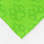 Cat Noir Green Badge Fleece Deken (Hoek)