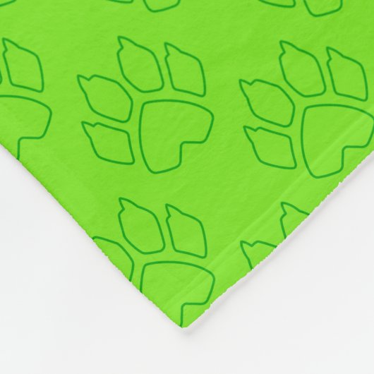 Cat Noir Green Badge Fleece Deken (Hoek)