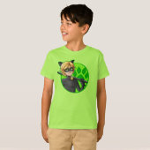 Cat Noir Green Badge T-shirt (Voorkant volledig)