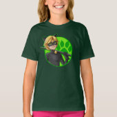 Cat Noir Green Badge T-shirt (Voorkant)