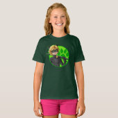 Cat Noir Green Badge T-shirt (Voorkant volledig)