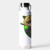 Cat Noir Green Badge Waterfles (Voorkant)