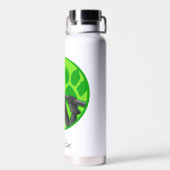 Cat Noir Green Badge Waterfles (Achterkant)