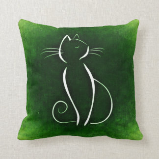 Cat Noir Green Pillow Kussen