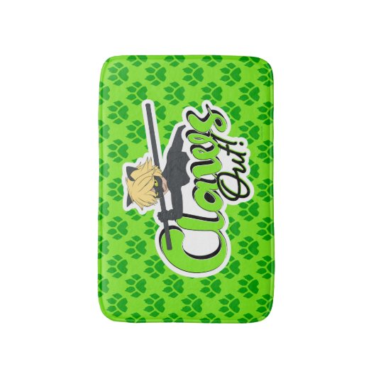 Cat Noir | Klauwen uit! Badmat (Voorkant Verticaal)