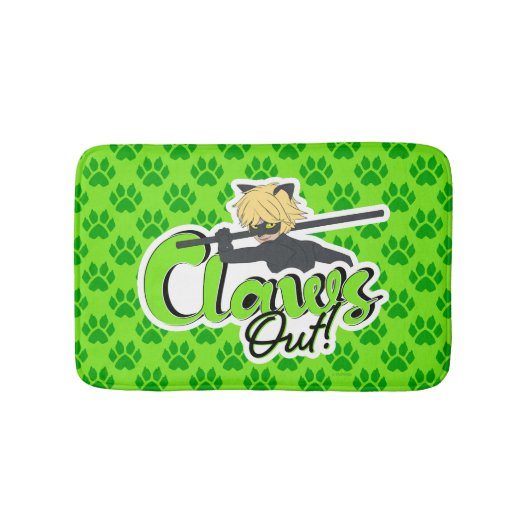 Cat Noir | Klauwen uit! Badmat (Voorkant)