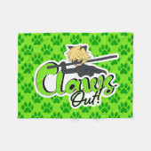 Cat Noir | Klauwen uit! Fleece Deken (Voorkant (Horizontaal))