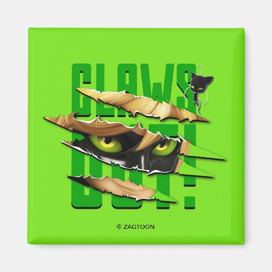 Cat Noir & Plagg | Klauwen uit Magneet (Voorkant)