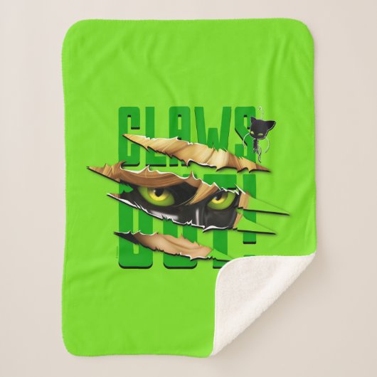 Cat Noir & Plagg | Klauwen uit Sherpa Deken (Voorkant)