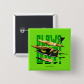 Cat Noir & Plagg | Klauwen uit Vierkante Button 5,1 Cm (Voorkant /achterkant)