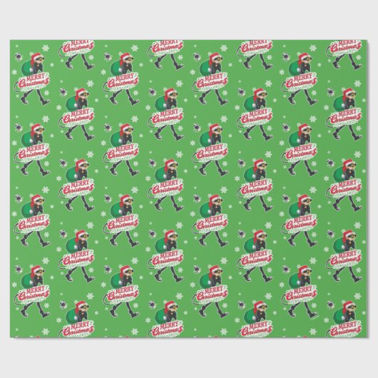 Cat Noir | Vrolijk kerstfeest Cadeaupapier (Vlak)