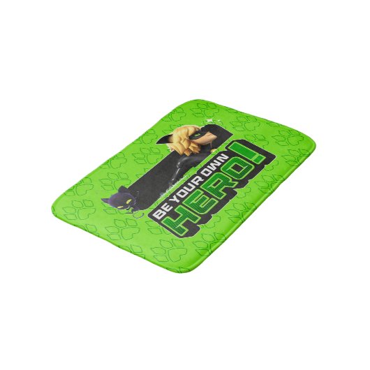 Cat Noir | Wees je eigen held Badmat (Gekanteld)