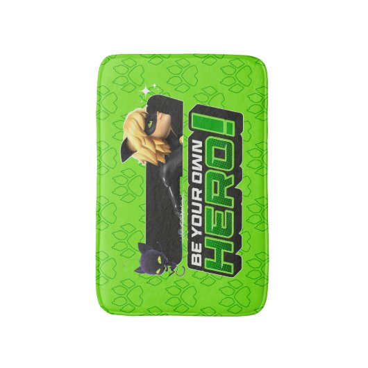 Cat Noir | Wees je eigen held Badmat (Voorkant Verticaal)