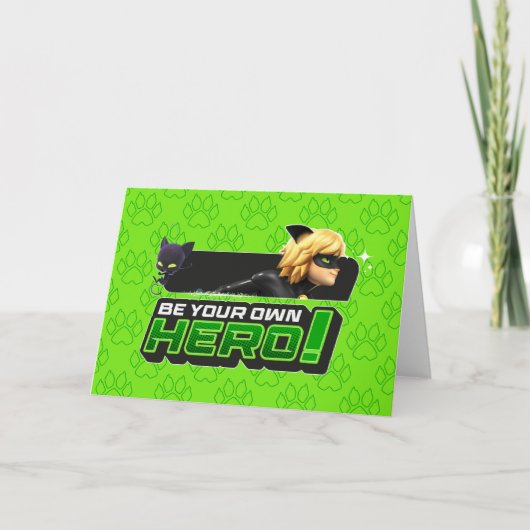 Cat Noir | Wees je eigen held Kaart (Voorkant)