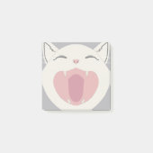 Cat Nom White Post-it® Notes (Voorkant)