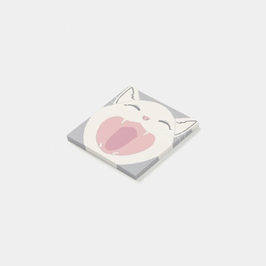 Cat Nom White Post-it® Notes (Schuin)